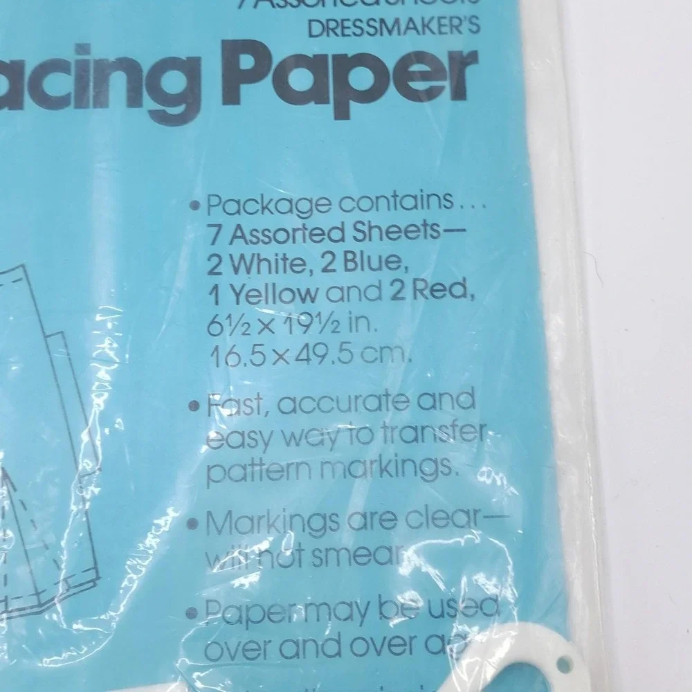 Vintage Traum Penn Dritz Sewing Notions Lot OS Multicolor Tracing Paper Bonding